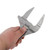 2 PCS Aluminum Adjustable Large Opening Bathroom Wrench Hardware Tools, Specification: No Package Ordinary Version(Silver)