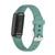 For Fitbit Luxe Silicone Watch Band, Size: L (Pine Needle Green)