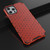 For iPhone 13 Shockproof Honeycomb PC + TPU Protective Case(Red)
