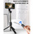 Q03S Fill Light Bluetooth Selfie Stick Tripod Mobile Phone Holder(White)