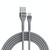 IVON CA92 2.4A Max USB to Micro USB Rubber Fast Charging Data Cable, Length: 1.5m (Grey)