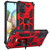 For Samsung Galaxy A71 Shockproof TPU + PC Magnetic Protective Case with Holder(Red)