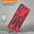 For iPhone XS Max Shockproof TPU + PC Magnetic Protective Case with Holder(Black)