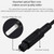 20m EMK OD4.0mm Square Port to Square Port Digital Audio Speaker Optical Fiber Connecting Cable(Silver Grey)