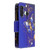 For Samsung Galaxy A21 Colored Drawing Pattern Zipper Horizontal Flip Leather Case with Holder & Card Slots & Wallet(Purple Butterfly)