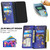 For Samsung Galaxy A21 Colored Drawing Pattern Zipper Horizontal Flip Leather Case with Holder & Card Slots & Wallet(Purple Butterfly)