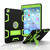 For iPad 9.7(2017) Shockproof PC + Silicone Protective Casewith Holder(Black Yellow Green)