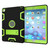 For iPad 9.7(2017) Shockproof PC + Silicone Protective Casewith Holder(Black Yellow Green)