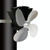 YL603 Thermodynamic Magnetless Wall Mounted Fireplace Fan(Silver)