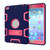 For iPad Mini 3 / 2 / 1 Shockproof PC + Silicone Protective Casewith Holder(Navy Blue Rose)