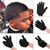 4 PCS Sponge Wipe Black Hair Styling Gloves(Double-Sided) 4 PCS Sponge Wipe Black Hair Styling Gloves(Double-Sided)