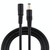 8A 5.5 x 2.1mm Female to Male DC Power Extension Cable(Black)