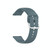 22mm Universal Silver Buckle Silicone Watch Band, Size:L(Blue Grey)