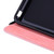 For Samsung Galaxy Tab S6 Lite  Calf Pattern Double Folding Design Embossed Leather Case with  Holder & Card Slots & Pen Slot &   Elastic Band(Pink)