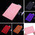 For Samsung Galaxy Tab S6 Lite  Calf Pattern Double Folding Design Embossed Leather Case with  Holder & Card Slots & Pen Slot &   Elastic Band(Pink)