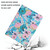 For iPad 10.2 Flower Pattern Horizontal Flip Leather Case with Card Slots & Holder(Pink Flower)