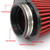 55mm XH-UN073 Mushroom Head Style Car Modified Air Filter Motorcycle Exhaust Filter(Black)