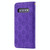For Galaxy S10 Lucky Flowers Embossing Pattern Magnetic Horizontal Flip Leather Case with Holder & Card Slots(Purple)