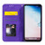 For Galaxy S10 Lucky Flowers Embossing Pattern Magnetic Horizontal Flip Leather Case with Holder & Card Slots(Purple)