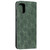 For Galaxy A71 Lucky Flowers Embossing Pattern Magnetic Horizontal Flip Leather Case with Holder & Card Slots(Dark Green)