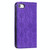 For iPhone SE 2022 / SE 2020 / 8 / 7 Lucky Flowers Embossing Pattern Magnetic Horizontal Flip Leather Case with Holder & Card Slots(Purple)