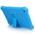 For iPad mini 3 / 2 / 1 Tablet PC Silicone Protective Case with Invisible Bracket(Dark Blue)