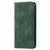 For iPhone SE 2022 / SE 2020 / 8 / 7 Lucky Flowers Embossing Pattern Magnetic Horizontal Flip Leather Case with Holder & Card Slots(Dark Green)