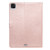 For iPad Pro 11 (2020) Pressed Printing Woman and Cat Pattern Horizontal Flip Leather Tablet Case with Holder & Card Slots & Wallet(Rose Gold)