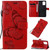 For Galaxy A91 / M80s / S10 Lite 3D Butterflies Embossing Pattern Horizontal Flip Leather Case with Holder & Card Slot & Wallet & Lanyard(Red)