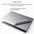 For MacBook Pro Retina 15.4 inch A1398 4 in 1 Upper Cover Film + Bottom Cover Film + Full-support Film + Touchpad Film Laptop Body Protective Film Sticker(Apple Silver)