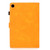 For Galaxy Tab S5e T720 Embossing Sewing Thread Horizontal Painted Flat Leather Case with Sleep Function & Pen Cover & Anti Skid Strip & Card Slot & Holder(Khaki)