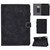 For iPad Pro 10.5 inch Embossing Panda Sewing Thread Horizontal Painted Flat Leather Case with Sleep Function & Pen Cover & Anti Skid Strip & Card Slot & Holder(Black)