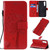 For OPPO Realme 6 Pro Tree & Cat Pattern Pressed Printing Horizontal Flip PU Leather Case with Holder & Card Slots & Wallet & Lanyard(Red)