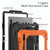 For Samsung Galaxy Tab S8 11 inch SM-X700 Silicone + PC Tablet Case(Orange+Black)