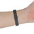 For Huawei Honor Band 4 (CRS-B19) / Honor Band 5 (CRS-B19S) Three Beads Steel Wrist Strap Watchband(Silver)