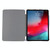 For iPad Pro 12.9 (2020) TPU Silk Texture Three-fold Horizontal Flip Leather Tablet Case with Holder(Light Purple)