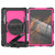 For Samsung Galaxy Tab S8 Ultra 14.6 inch SM-X900 Silicone + PC Tablet Case(Black+Rose Red)