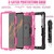 For Samsung Galaxy Tab S8 Ultra 14.6 inch SM-X900 Silicone + PC Tablet Case(Black+Rose Red)