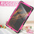 For Samsung Galaxy Tab S8 Ultra 14.6 inch SM-X900 Silicone + PC Tablet Case(Black+Rose Red)