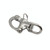 3 PCS Yachting Sailing Stainless Steel Coil Type Rotary Spring Shackle, Specification: 128mm