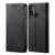 For Galaxy M31 Denim Texture Casual Style Horizontal Flip Leather Case with Holder & Card Slots & Wallet(Black)