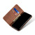 For Galaxy M31 Denim Texture Casual Style Horizontal Flip Leather Case with Holder & Card Slots & Wallet(Brown)