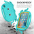 For iPad mini 6 Octopus Style EVA + PC Tablet Case with Strap(Glacial Green)