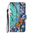 For Galaxy A21 3D Colored Drawing Horizontal Flip Leather Case with Holder & Card Slot & Wallet(Purple Butterfly)