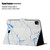 For iPad 11 Pro (2020) Horizontal Flip Leather Tablet Case with Holder & Card Slot & Sleep / Wake-up Function(White Marble)