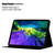 For iPad 11 Pro (2020) Horizontal Flip Leather Tablet Case with Holder & Card Slot & Sleep / Wake-up Function(Blue White Stitching)
