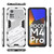 For Xiaomi Poco M4 Pro 4G Punk Armor 2 in 1 PC + TPU Shockproof Phone Case with Invisible Holder(White)