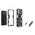 For Xiaomi Poco M4 Pro 4G Punk Armor 2 in 1 PC + TPU Shockproof Phone Case with Invisible Holder(White)
