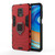 For Xiaomi Redmi Note 9 Pro Max Shockproof PC + TPU Protective Case with Magnetic Ring Holder(Red)