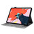 For iPad Pro 11 (2020) & (2018) Marble Style Cloth Texture Tablet PC Protective Leather Case with Bracket & Card Slot & Photo Holder(Gray)